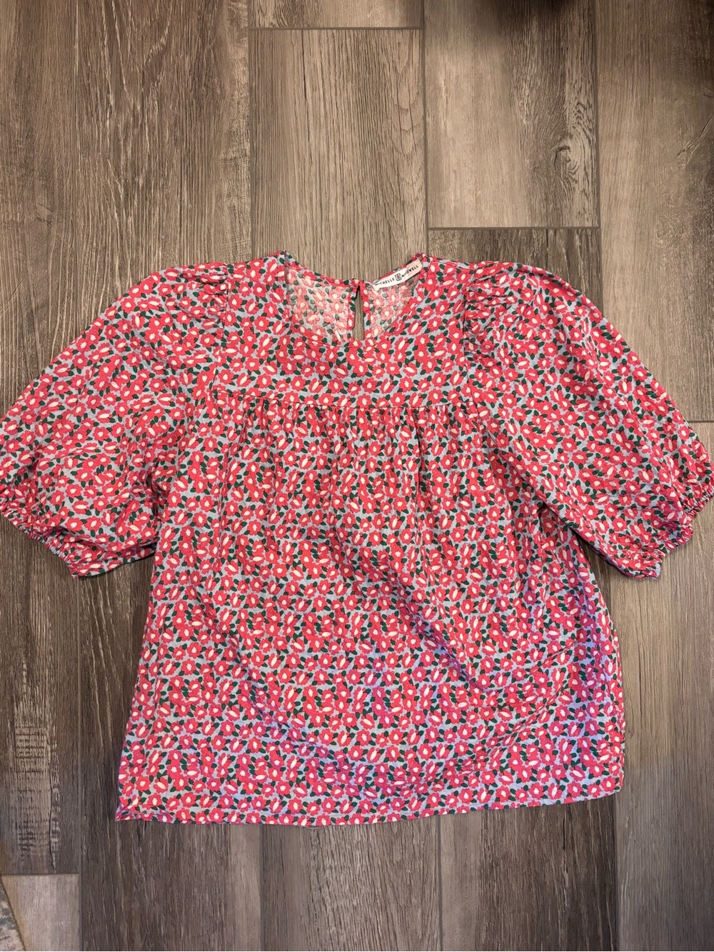 🌷Michelle McDowell🌷Floral Puff-Sleeve Top
